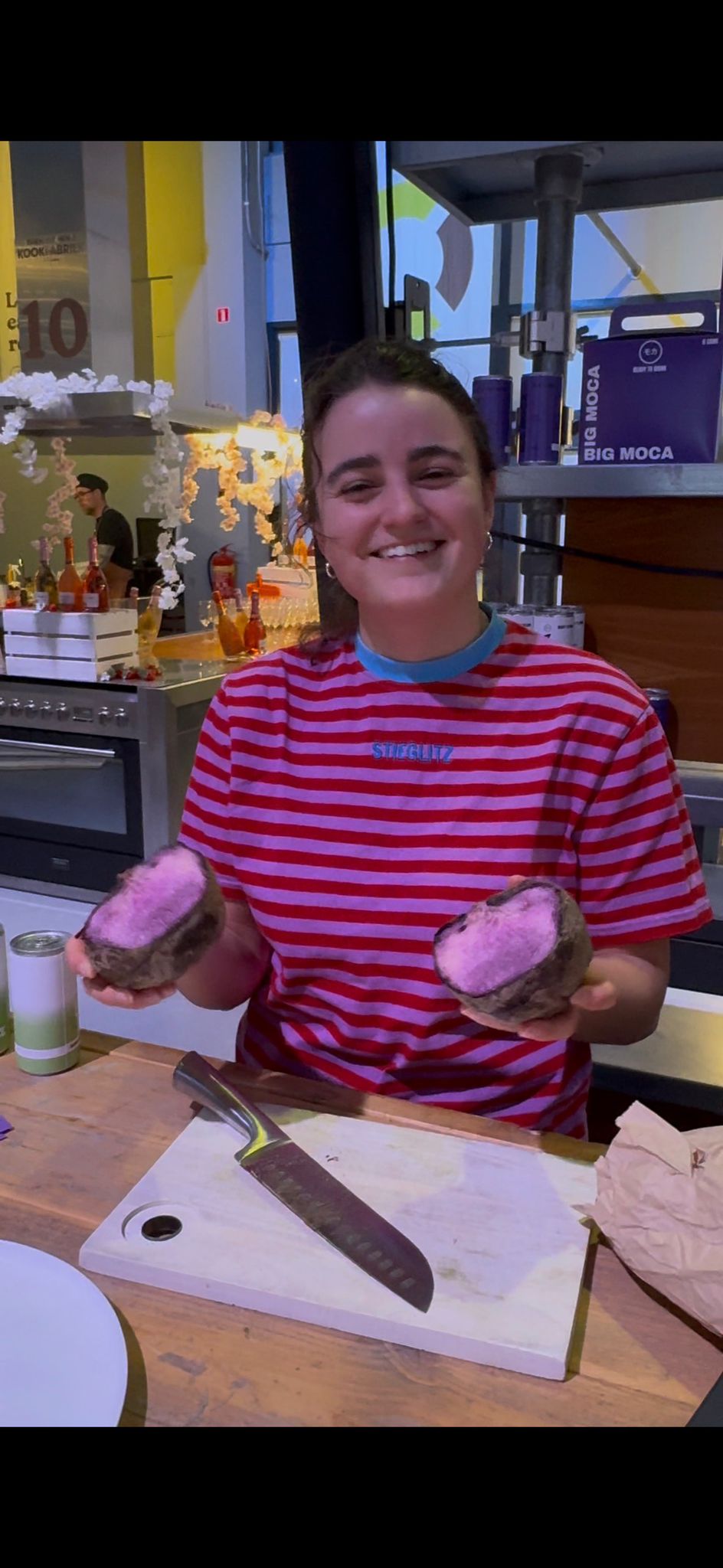 Dieuwertje met verse ube