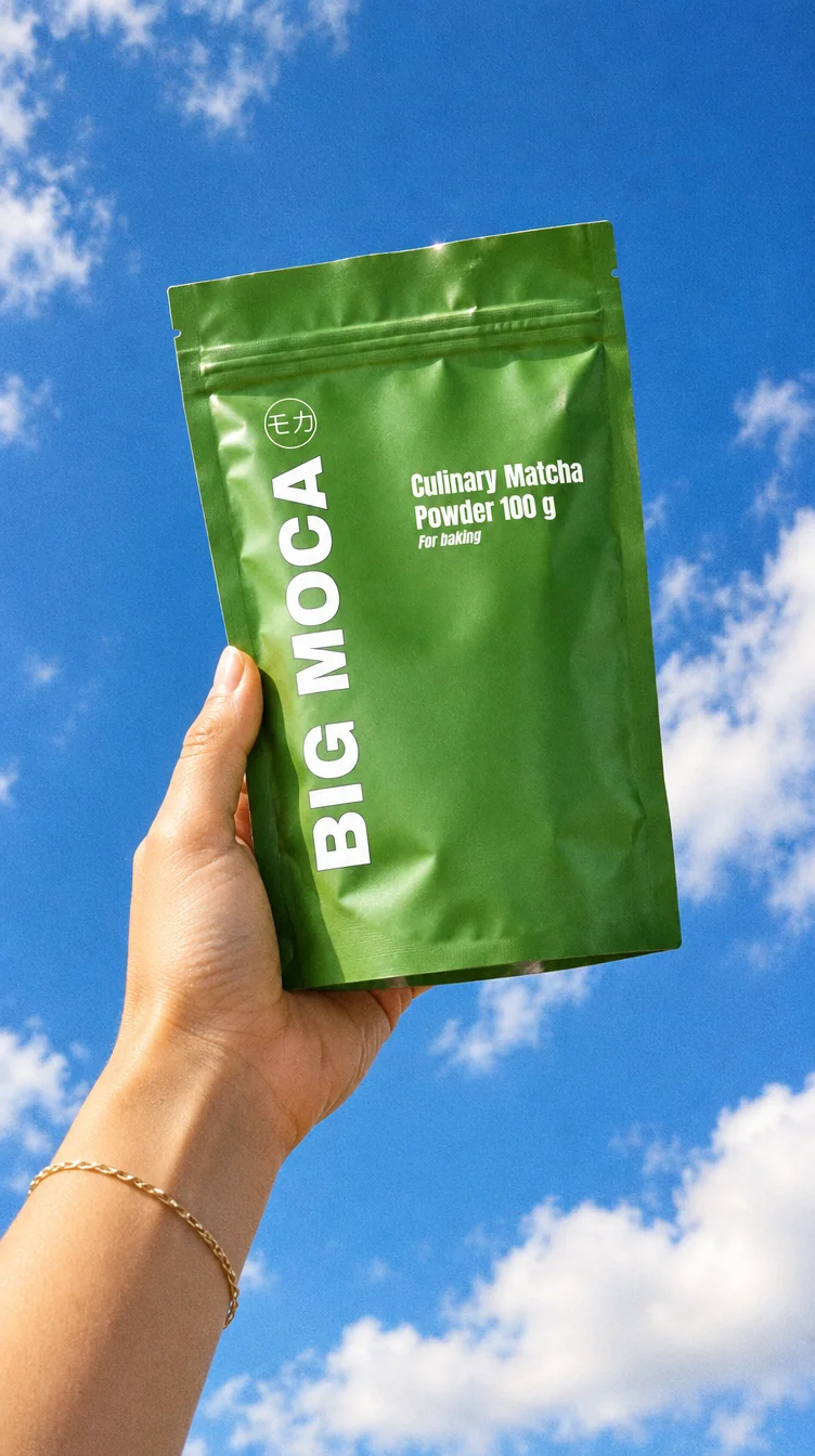 Big Moca Culinary Matcha, zakje van 100 gram