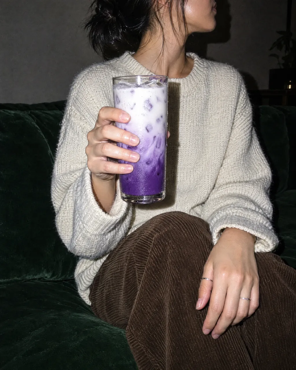IJskoude ube latte