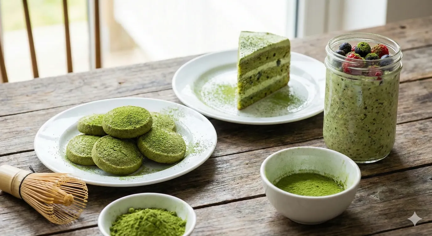 Matcha-Kekse