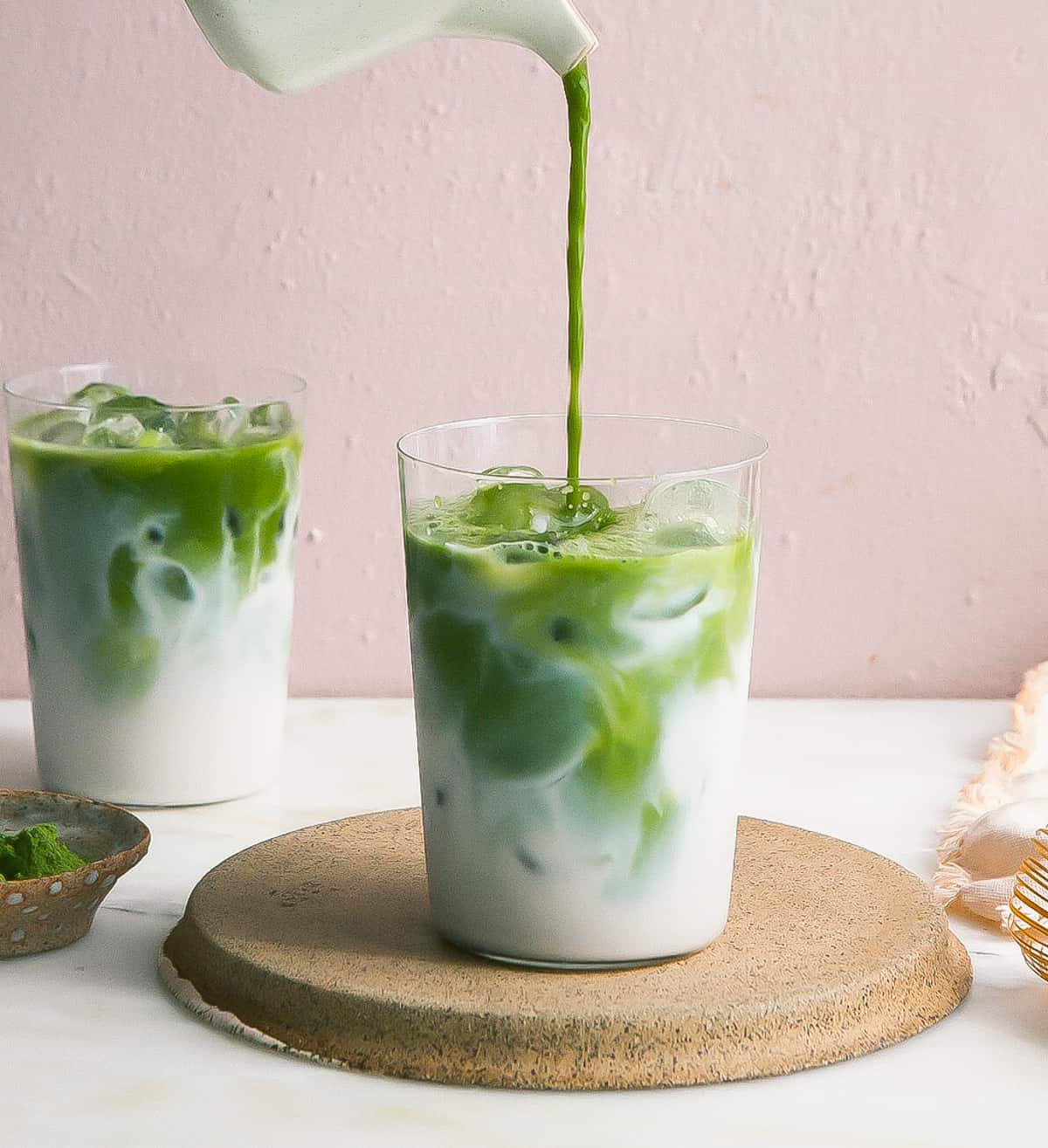 Iced matcha latte voor koffiebars en lunchrooms