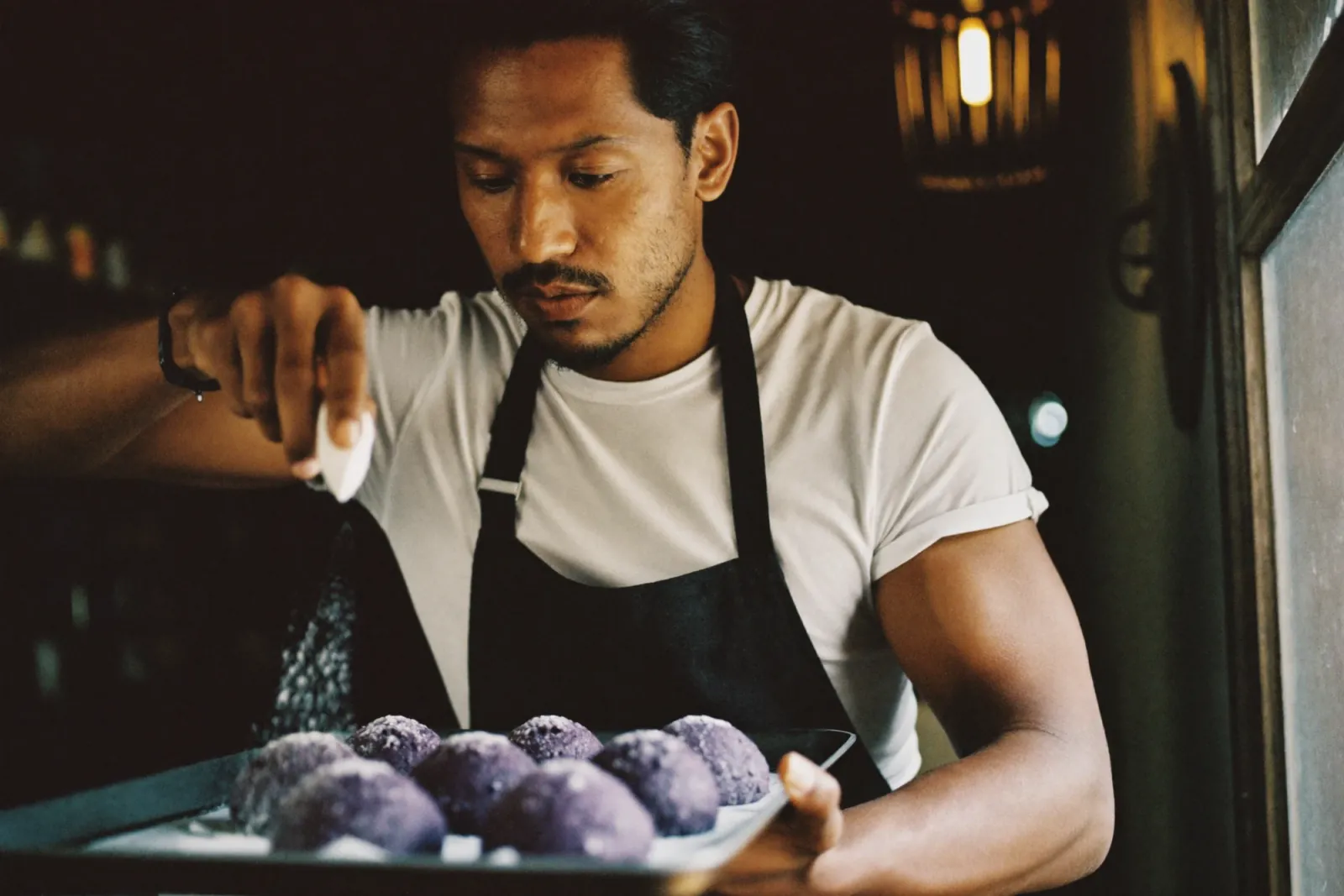 Ube Crinkle Kekse