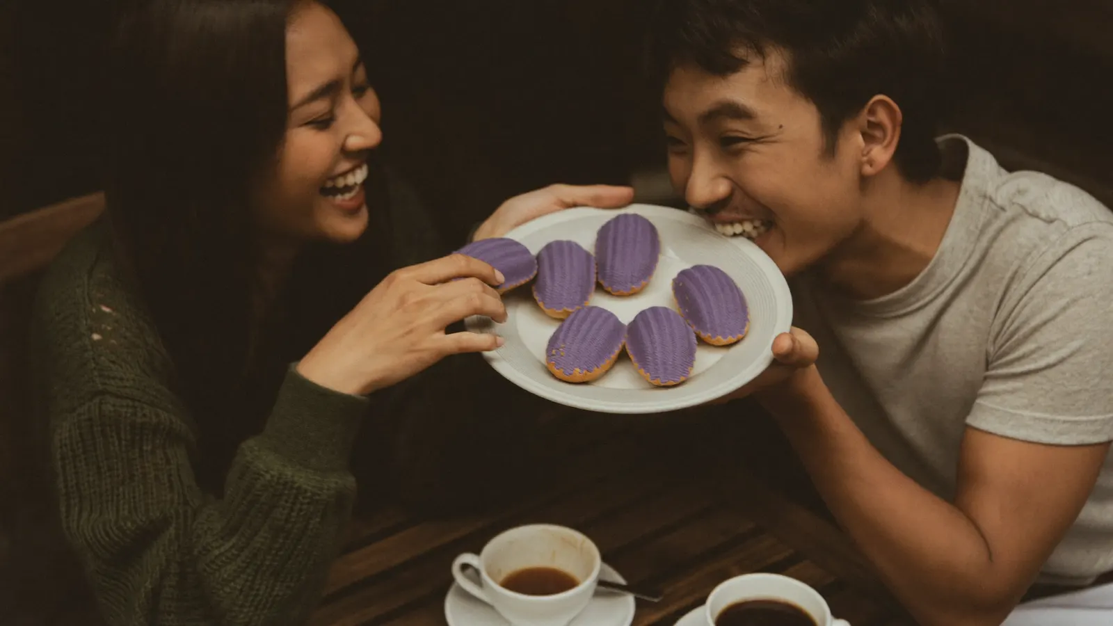 Ube madeleines