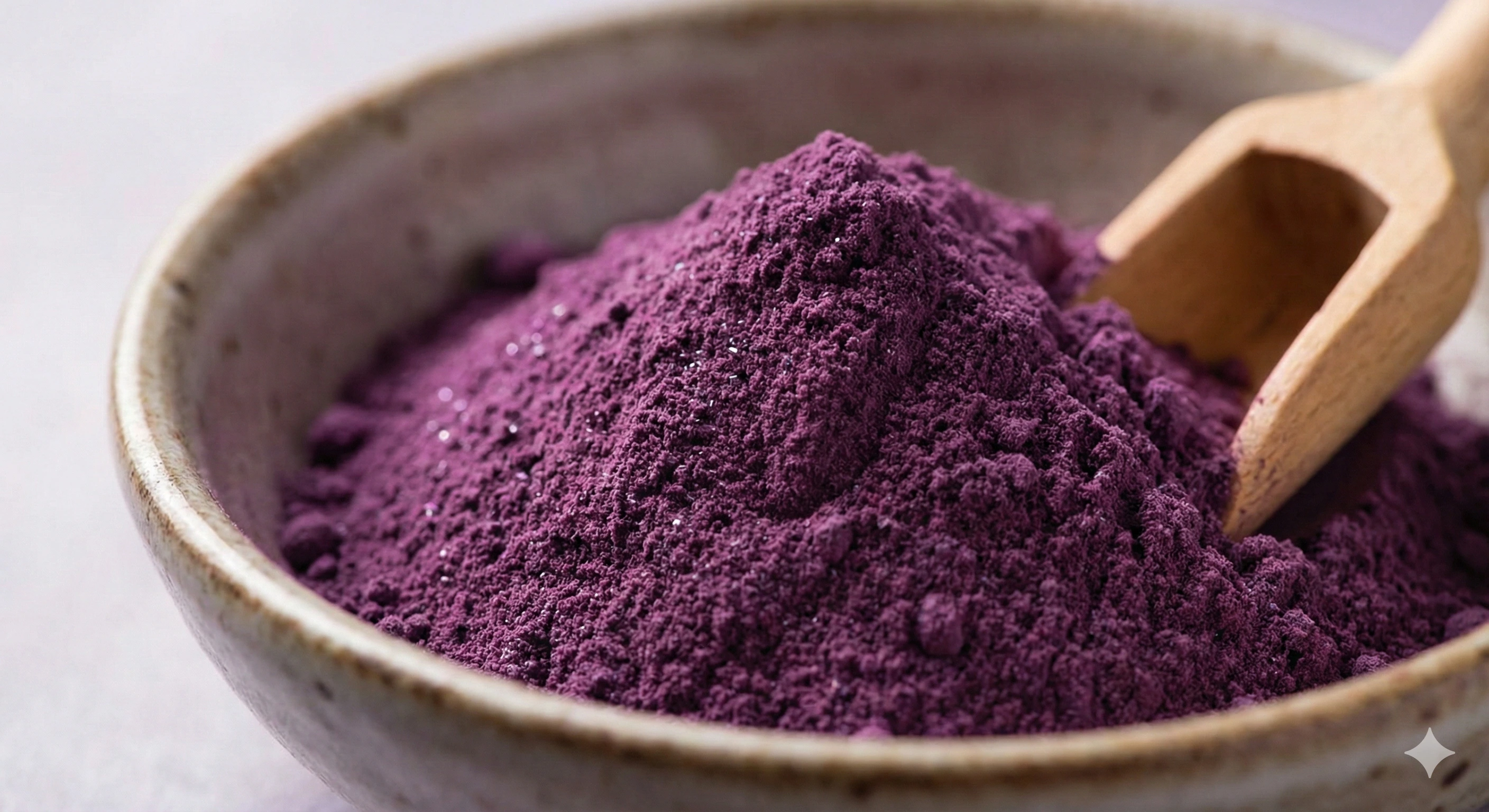 Ube poeder close-up